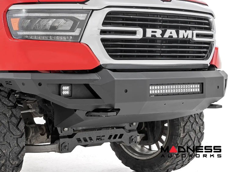Dodge Ram 1500 Front Bumper High Clearance w/ LED Lights and Skid